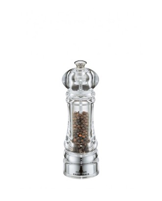 Rasnita pentru piper, 18 cm, transparent, acril, colectia Berlin - ZASSENHAUS